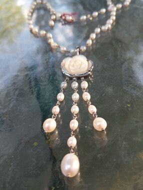 Janice Girardi Pearl & Sterling Silver Necklace